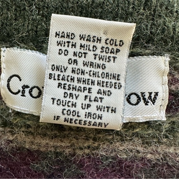 Croft & Barrow Fair Isle Gray Cardigan Sweater, Medium - Picture 8 of 9